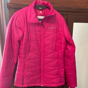 Columbia Mighty Lite Pink Omni-Heat Jacket. Size XS